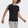 Adidas 3-Stripes Sport Round Neck Short Sleeve T-Shirt Women Tops Black GL0784