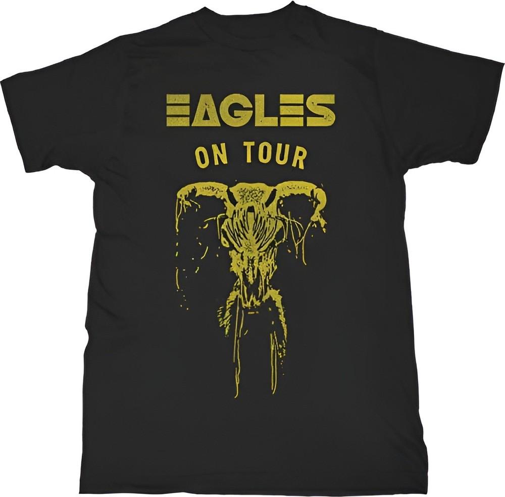 Оригинальная футболка Eagles On Tour с черепом S-2XL НОВАЯ Унисекс футболка