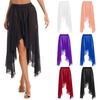 Womens Chiffon High-Low Long Dance Skirts Lyrical Dance Costumes Side Split Skirts