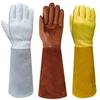 Long Wear-Resistant Cowhide & Sheepskin Anti-Prick Gardening Gloves