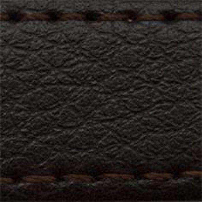 Bracelet montre - MY-MONTRE - Cuir buffle 10/8mm - Marron foncé - Doublure nubuck - Boucles inox argenté/doré