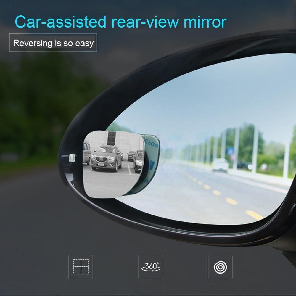 for Parking Rear View Wide Angle Adjustable HD Glass 360 Degree Rotation Blind Spot Mirror Convex