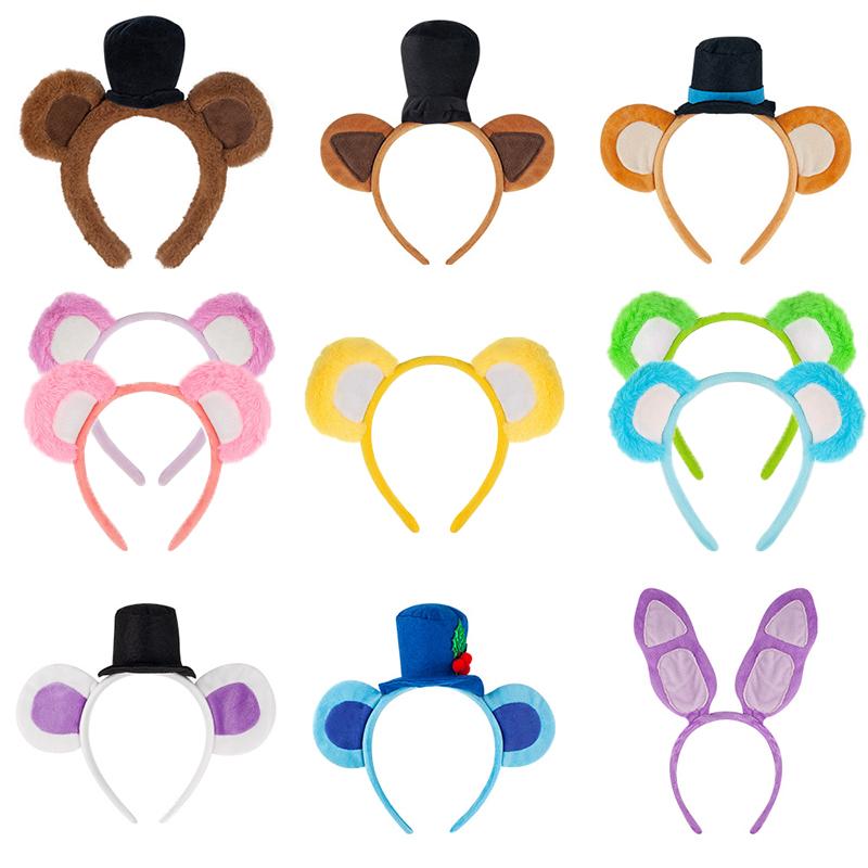 Cute Bear Ears Headband Halloween Hairband Animal Costume Children Adult Party Accessories For Halloween Cosplay