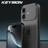 KEYSION Прозрачный матовый чехол для телефона для iPhone 17 Полупрозрачный мягкий силикон+ПК Противоударная задняя крышка для телефона для iPhone 17 2025