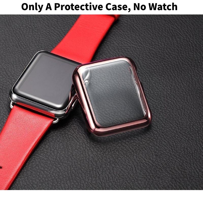 Защитный чехол для Apple Watch, жесткий чехол с гальваническим покрытием PC для моделей 38 мм и 42 мм