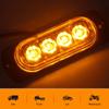 1Pcs 12V/24V 4Leds Car Warning Light Grill Breakdown Light Car Truck Trailer Beacon Lamp LED Amber Side Light Warning Lamp