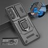 Armor Car Magnetic Bracket Phone Case for Samsung Galaxy A57/37/27/17/07 A56/36/26/16/06 A55/35/25/15/05S Slide Camera Protect Shockproof Cover