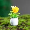 1 комплект, микро-растение в горшке, статуя из смолы, привлекательная DIY мини-пейзаж, мини-цветок