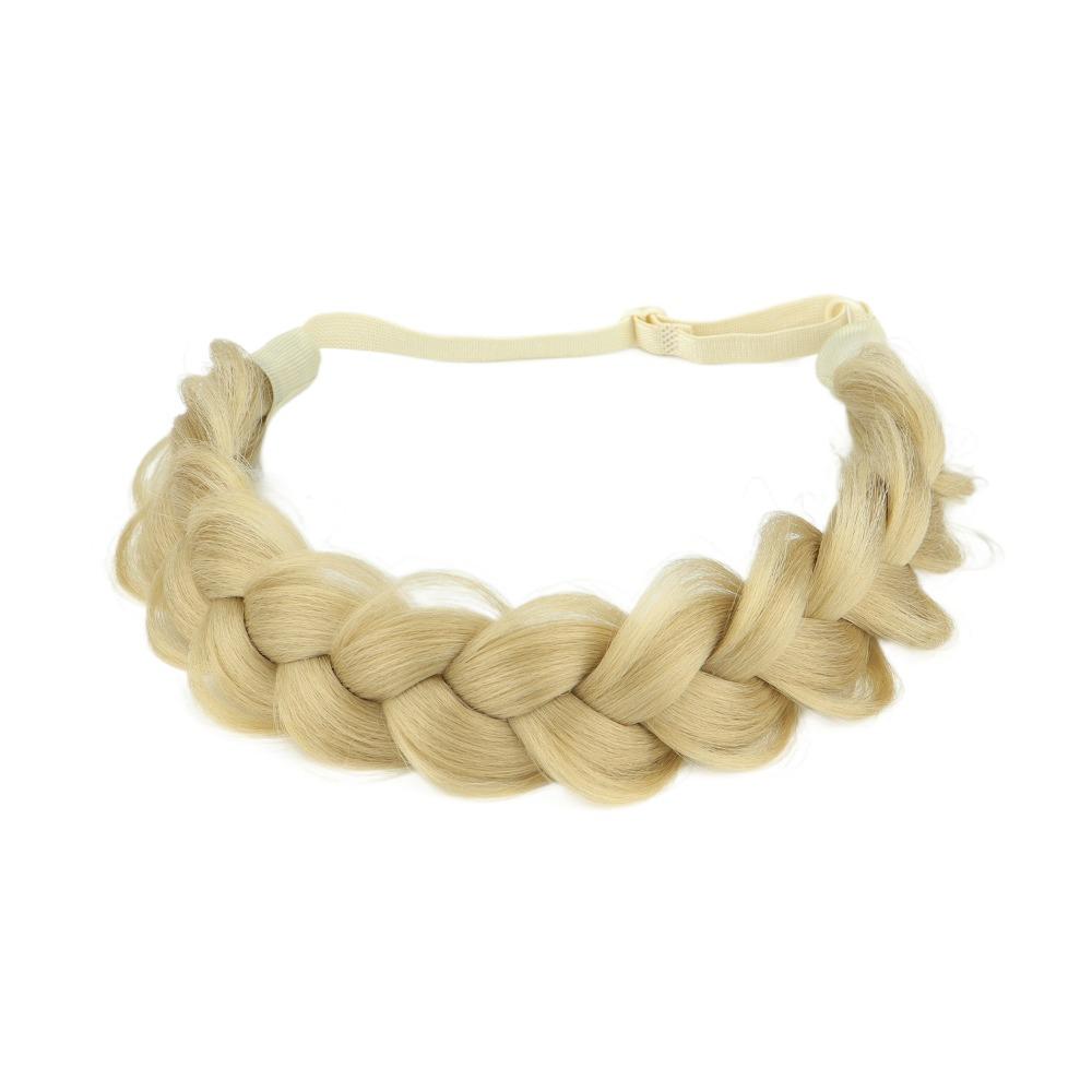 Stretchable Braided Hair Headband Adjustable Handmade Hair Band  Women