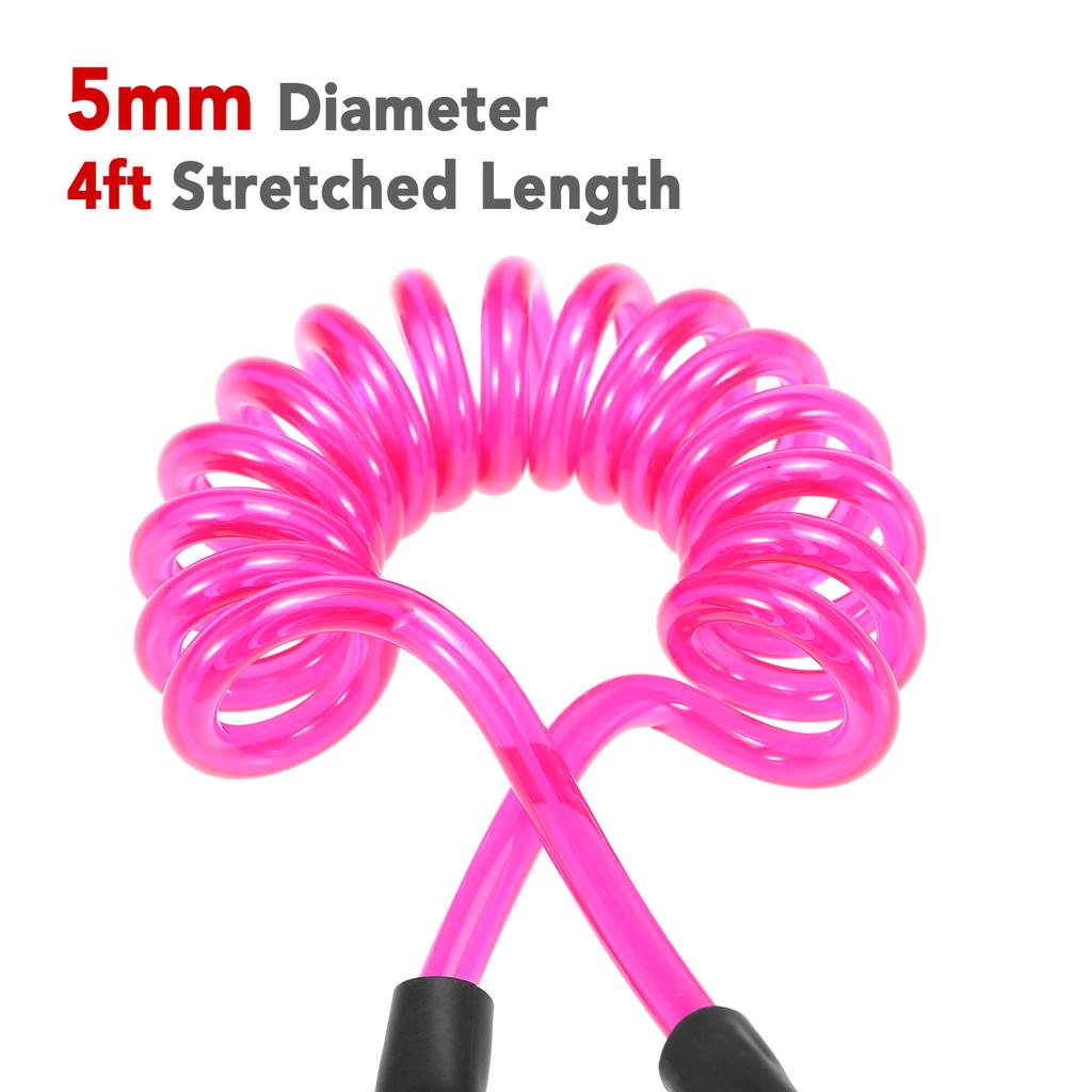 Поводок для серфинга на щиколотке, 4 фута, эластичный спиральный поводок для серфинга с подставкой для весла, веревка для ног, поводок для доски для серфинга на щиколотке