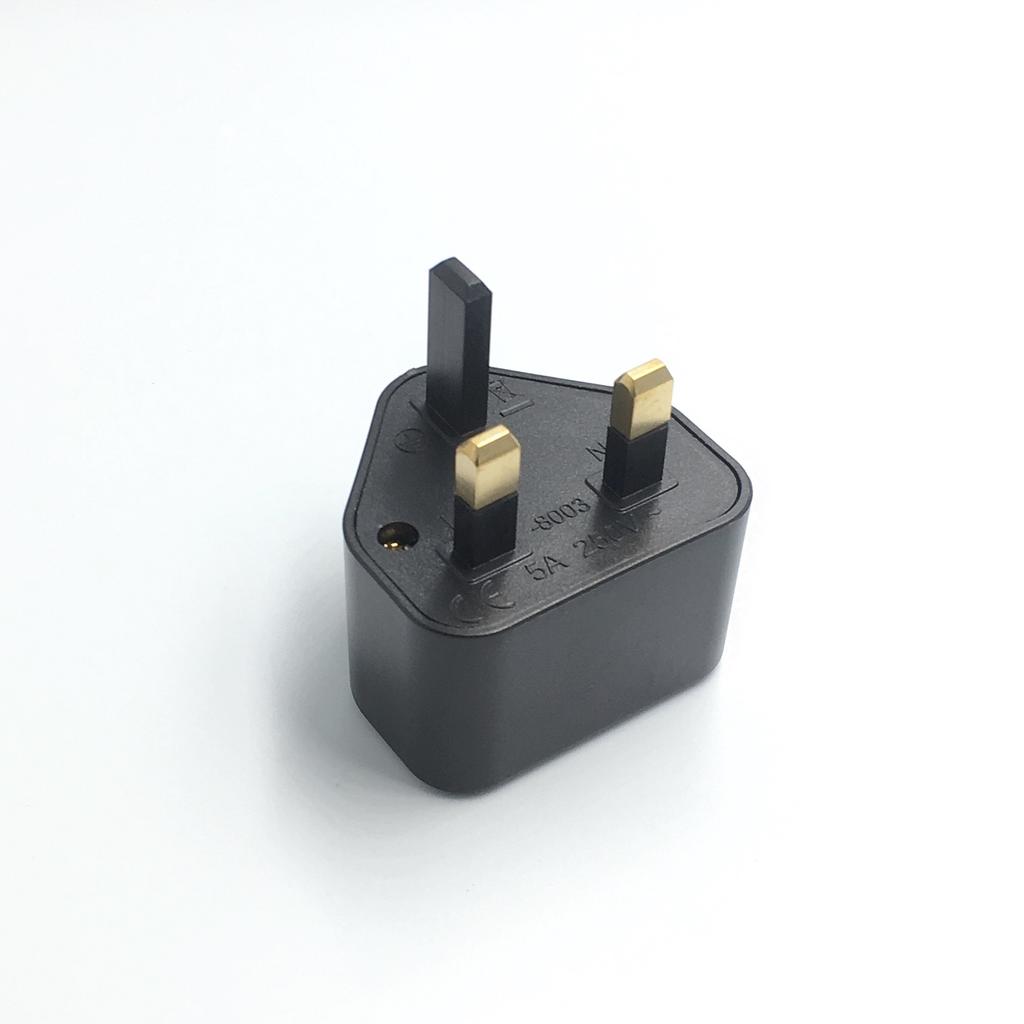 EU US 2 Pin To UK 3 Pin Plug AC Universal Adapter Travel Converter British G Type Standard Input Plug 5A Fuse