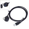 Waterproof USB 3.0 Type A Panel Mount Connector Female Socket with Cable