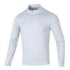 Solid Color Training Running Comfortable Breathable Long Sleeve Fitness T-Shirt Men Tops White Gray 1387434-014