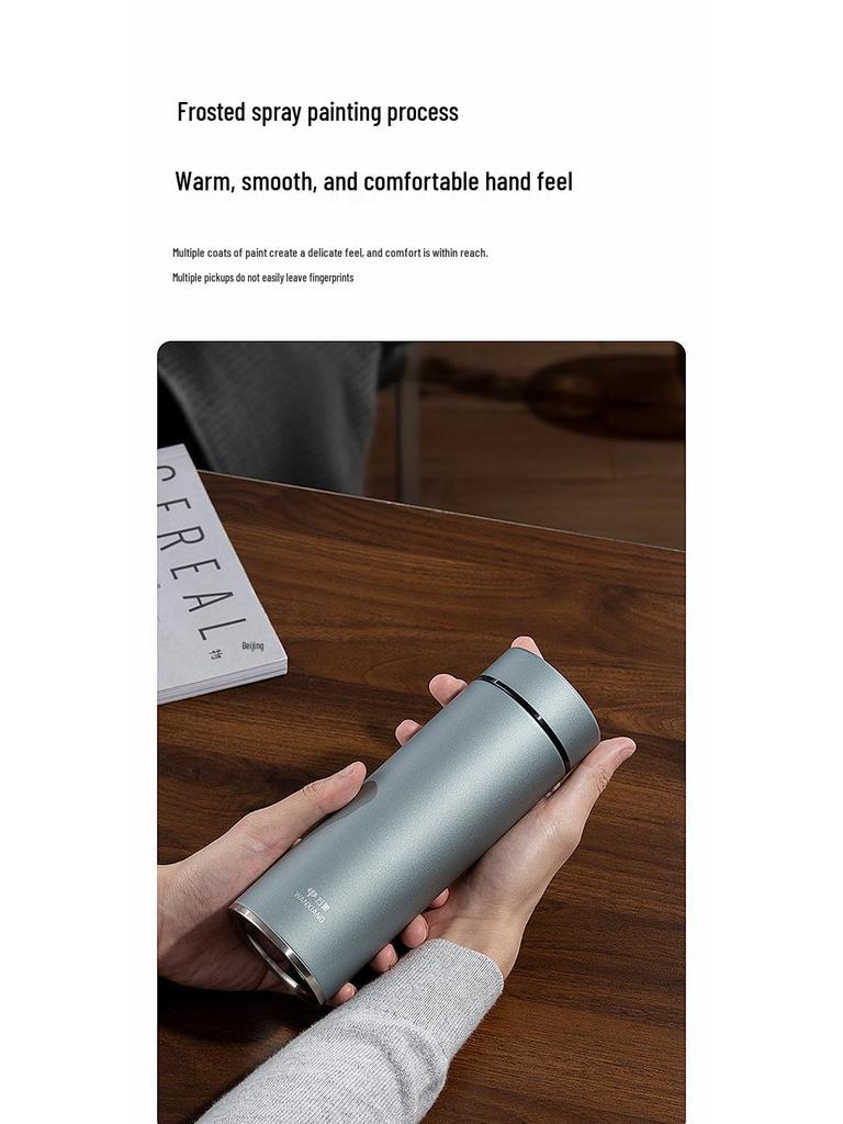 Vientiane 316 Stainless Steel Insulated Tea Cup with Filter - Portable, High-End Gift for Men and Women