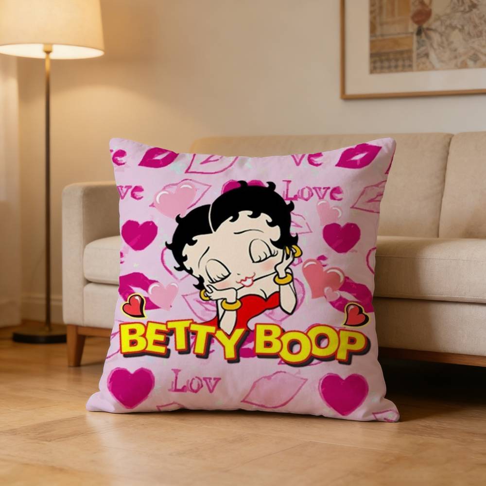Pretty Cartoon B-Betty B-Boop Pillow Case Cushion Cover Throw Pillow Case For Car Sofa
