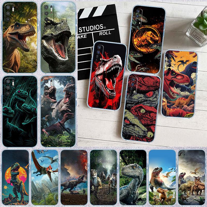 Dinosaur Transparent Phone Case for Motorola Moto E22I E22S E22 E32 E40 E7 E7I G Plus Power Play Stylus G22 G14
