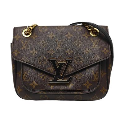 [Б/У] Passy Classic Monogram Сумка-мессенджер из покрытого канваса с кожаной отделкой, с регулируемым плечевым ремнем - Очень хорошее состояние #DBVMZI