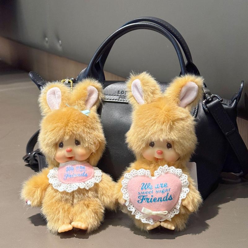 Новые Брелоки Monchichi Плюшевые Брелоки для Сумки Куклы Monchhichi Оригинальные Подарки Monchichi Брелоки Monchichi