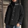 Johnature Coats Stand Long Sleeve Thick Warm Clothes Spring Button Women Jackets
