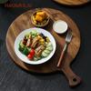 Круглая форма для пиццы Коммерческая Сплошная деревянная доска-поднос для пиццы Деревянная 9/10/12 дюймов Доска для стейка Ужин Фруктовая дополнительная доска