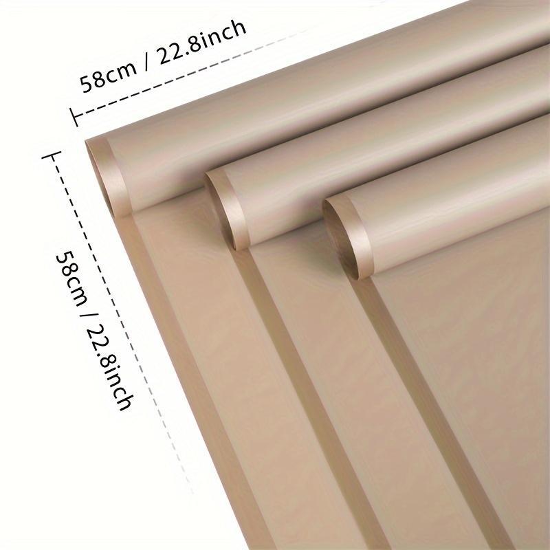 2packs 20 Sheets Grey Khaki/ Light Yellow Waterproof Flower Wrapping Paper Floral Bouquet Wrapping Paper Florist Supplies Packaging Paper for Wedding