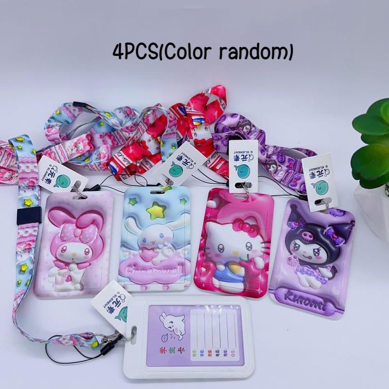 Stylish 3d Card Holder With Cartoon Design Korean Version