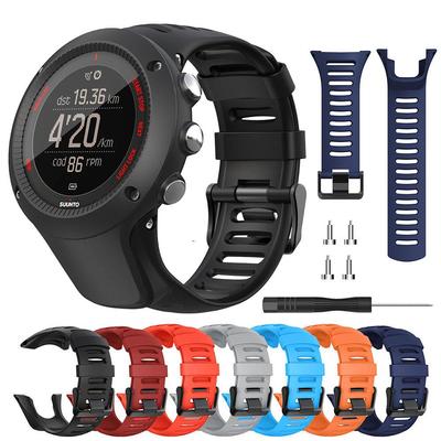 Силиконовый ремешок 24 мм для Suunto Ambit Series 1/2/3, ремешок для часов SUUNTO AMBIT 1/2/2S/2R/3P/3S/3R, спортивный ремешок для часов