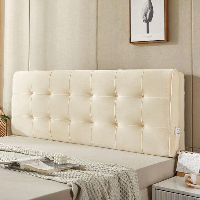 Современная прикроватная подушка с высоким отскоком, подушка для головы, все включено, королевский размер, короткий плюшевый чехол для изголовья с губчатым изголовьем