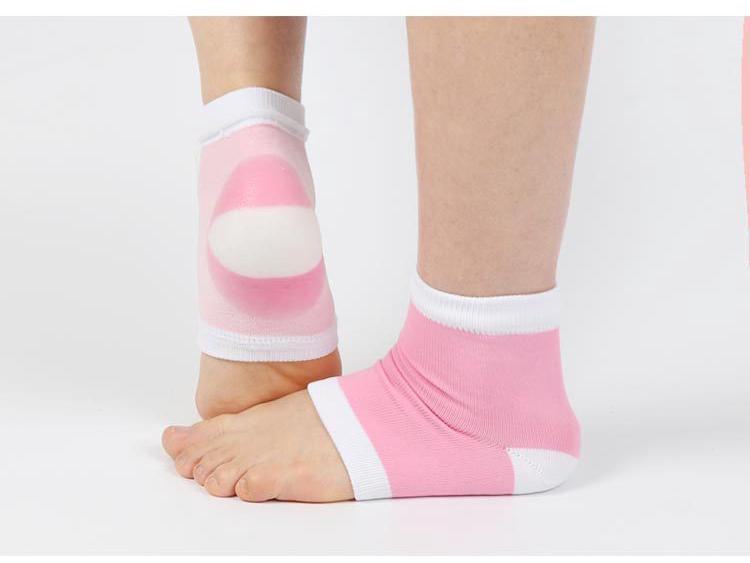 Силиконовые увлажняющие носки для защиты пяток - хлопковое покрытие против трещин для мужчин и женщин