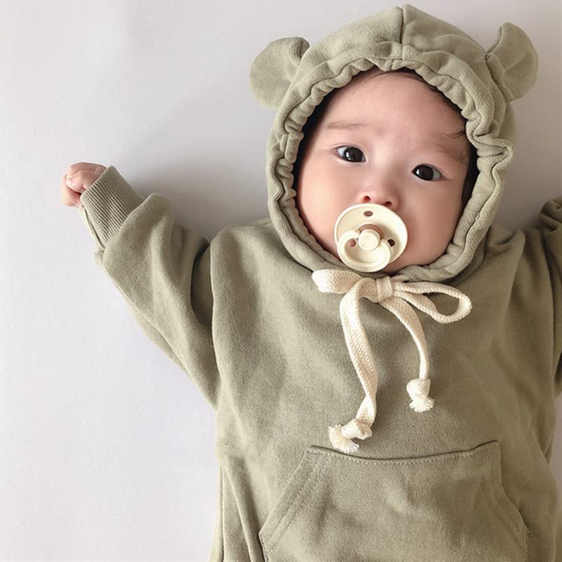 Детская одежда Корея Медведь комбинезон Медведь Ухо комбинезон [88flix] (73см)