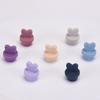 Love Bottle Dust Plug Silicone Reusable Glass Straw Hole Silicone Stopper Dust-proof Drinkware Decorative Bottle Stopper Cap