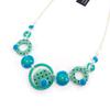 NOA [K1503] - Turquoise 'Coloring' Designer Necklace