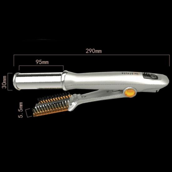 Профессиональные электрические вращающиеся бигуди двойного назначения, выпрямитель для завивки волос, шина для завивки волос