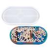 Oval Tray Coaster Epoxy Resin Mold Oval Plate Dish Cup Mat Silicone Mould  Crafts Jewelry Holder Organizer Mold