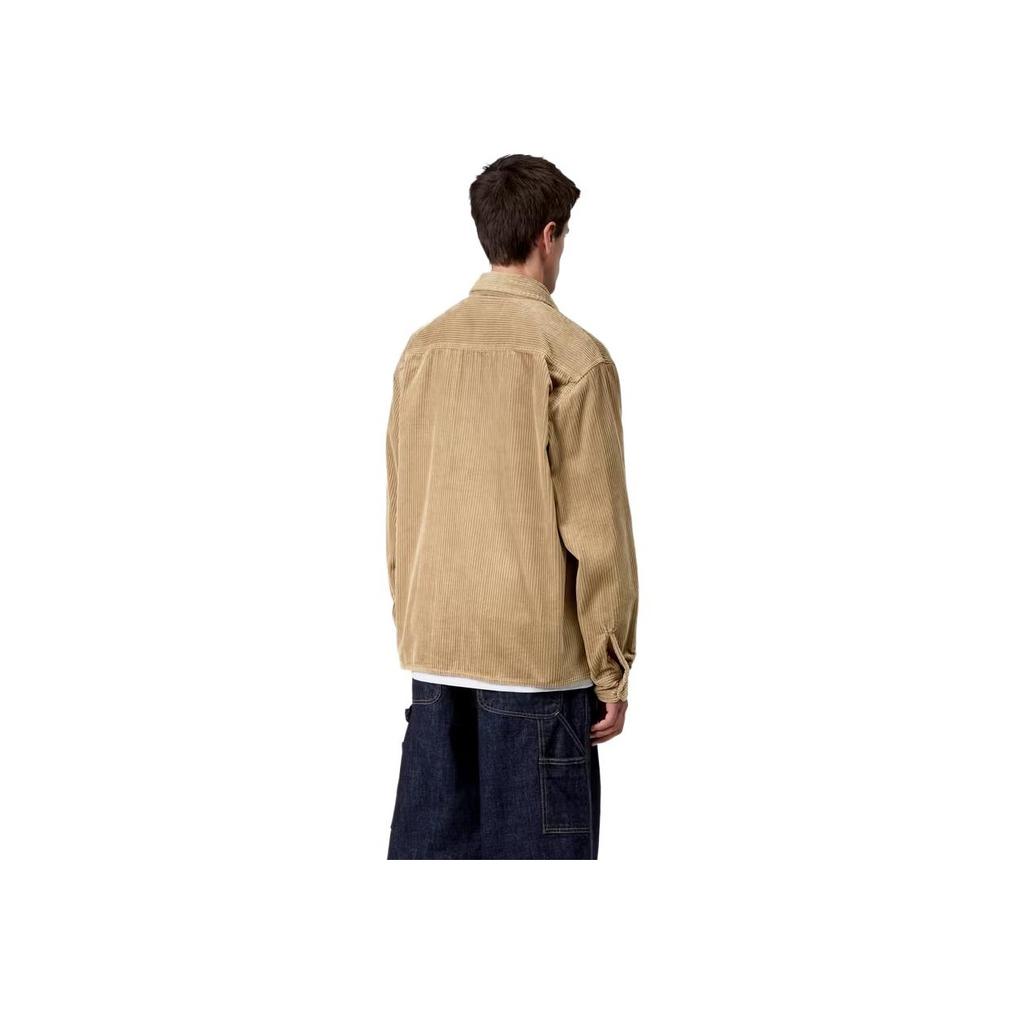 Carhartt WIP FW25 Рубашка-куртка Reynold Удобная куртка с двусторонней молнией и длинным рукавом Мужские куртки I036049-8Y-02