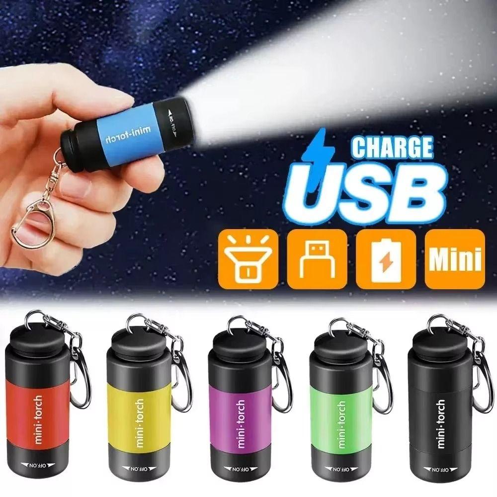 Long Battery Life Outdoor Flashlight Keychain Bright Pocket Emergency Lamp Inspection