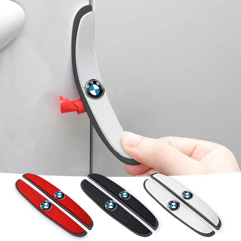 YAMHS1 4pcs Rubber Bumper Strip Car Door Anti-Collision Emblem Sticker For bmw e46 e39 e90 e60 e30 f10 f11 f20 f30 g20 g30 x1 x3 x5 z4