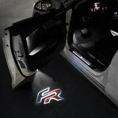 Светодиодные лампы-эмблемы, подсветка дверей автомобиля, проекторы для Seat Leon 1 2 3 Ateca Ibiza 6J Exeo Cordoba FR MK3 Toledo, аксессуары для автомобиля