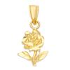Gals 14k Real Solid Rose Jewelry Gold for Her Day Gift [Golden Fire] Pendant, Anniversary, Mother's