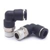 1/8"-1/2" NPT Наружная/Внутренняя 1/8- 5/8" Дюйм Трубка Наружный Диаметр Угольник Пневматический Быстроразъемное Соединение Быстросъемное Соединение