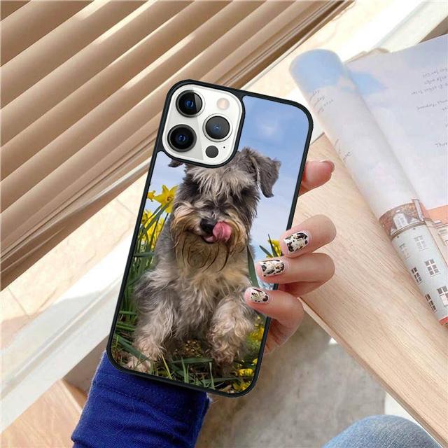Lovely Dogs Schnauzer Phone Case Cover For iPhone 17 Air 15 16 14 13 12 Pro Max 11 Pro Max Plus Coque Shell