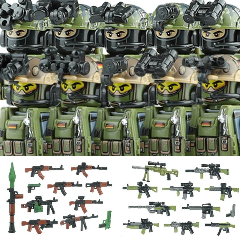 Городской Коммандос Спецназ Военные Фигурки Конструктор SWAT Армия США Украина Солдаты Штурмовая Пехота Щит Оружие Игрушки