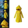Ярко-желтый костюм для косплея Six из Little Nightmares 2 с водонепромокаемым плащом