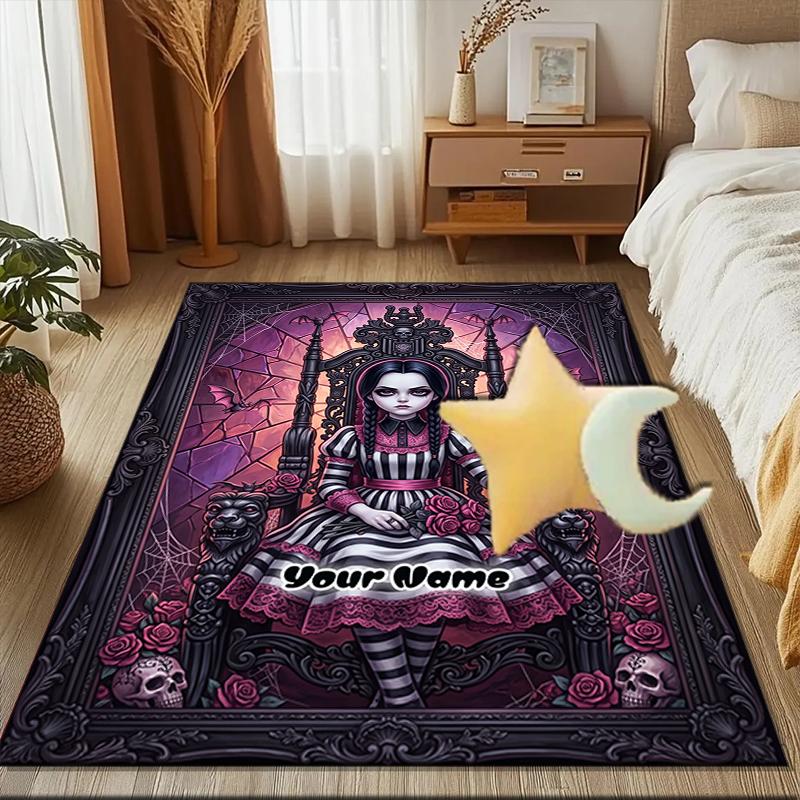1PC Custom Name Gothic Fairy Tale Throne Theme Floor Mat Ideal for Living Room, Game Rooms, Office, Bedroom,Floor Mat Playful Design210