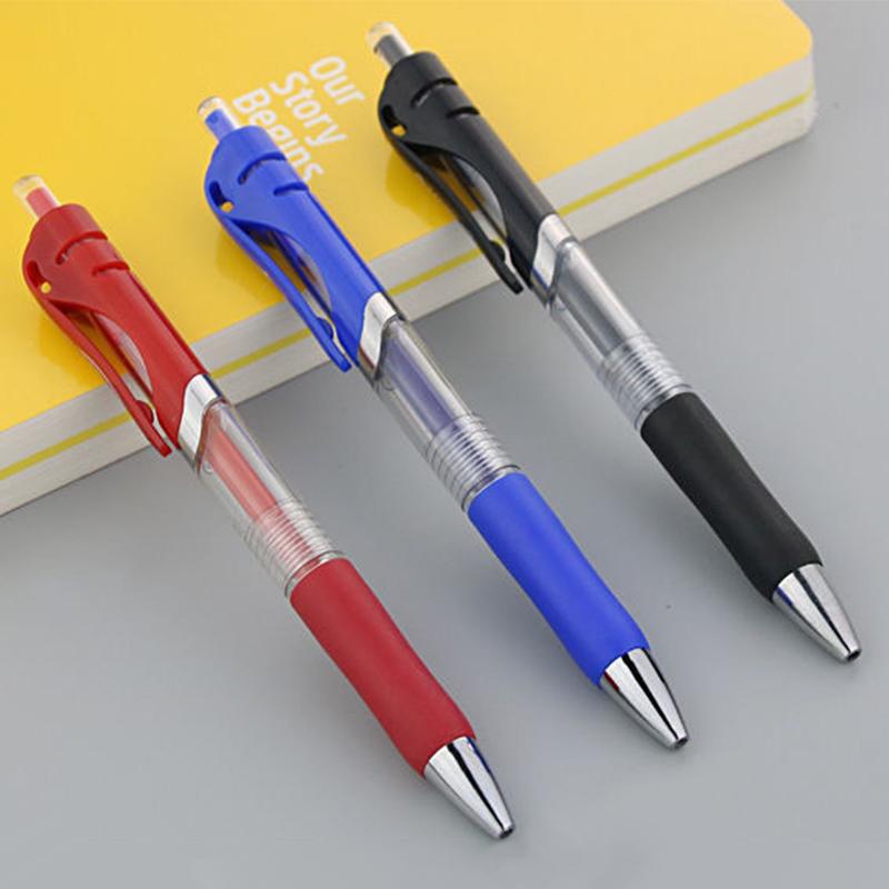 Выдвижные шариковые ручки премиум-класса с гелевыми чернилами, стержни для шариковых ручек, тонкие 0,5 мм, школьные и офисные канцелярские принадлежности, шариковая ручка, ручка для подписи