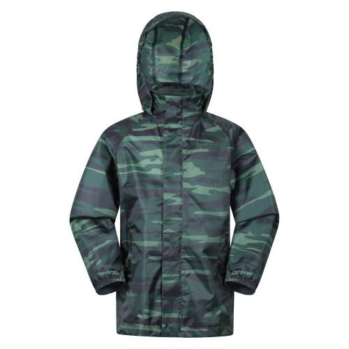 Mountain Warehouse Childrens/Kids Pakka Camo Waterproof Jacket