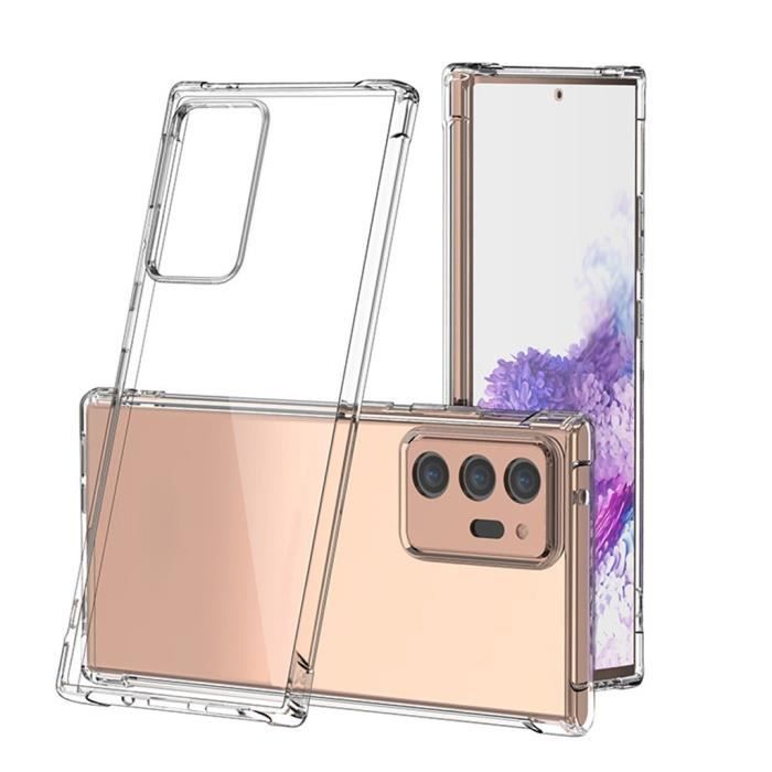 Pour Samsung Galaxy Note 20 5G Coque transparente antichoc souple en TPU ferdisty 051