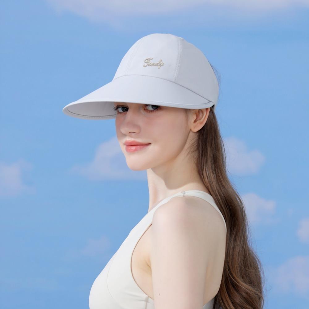 Быстросохнущая женская шляпа от солнца с защитой от ультрафиолета, пустая шляпа-цилиндр, тонкая солнцезащитная бейсболка для пляжа