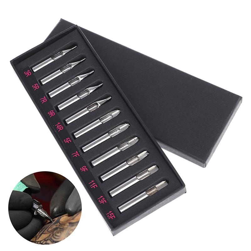 11 шт. набор насадок для тату-машинки из нержавеющей стали для рукоятки тату-машинки