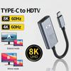 Кабель USB C - HDMI 8K 4K 60Hz 30Hz, адаптер Type C, кабель-конвертер HDTV для iPhone 15, ТВ-конвертер, MacBook Air, iPad, Samsung